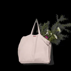 200 LINTEX Cabas en lin lavé Merci - Beige rosé