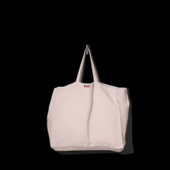 200 LINTEX Cabas en lin lavé Merci - Beige rosé
