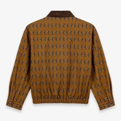 CALEB - Blouson à motif floral - Marron