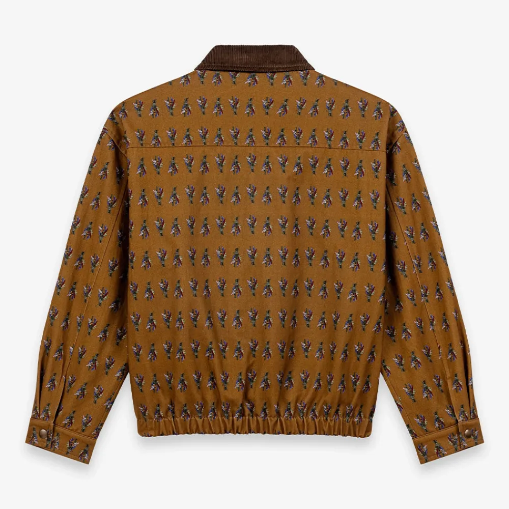 CALEB - Blouson à motif floral - Marron