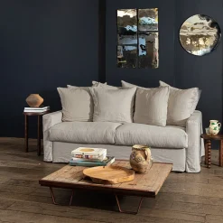 MERCI Canapé convertible 3 places - Gris Digoin -