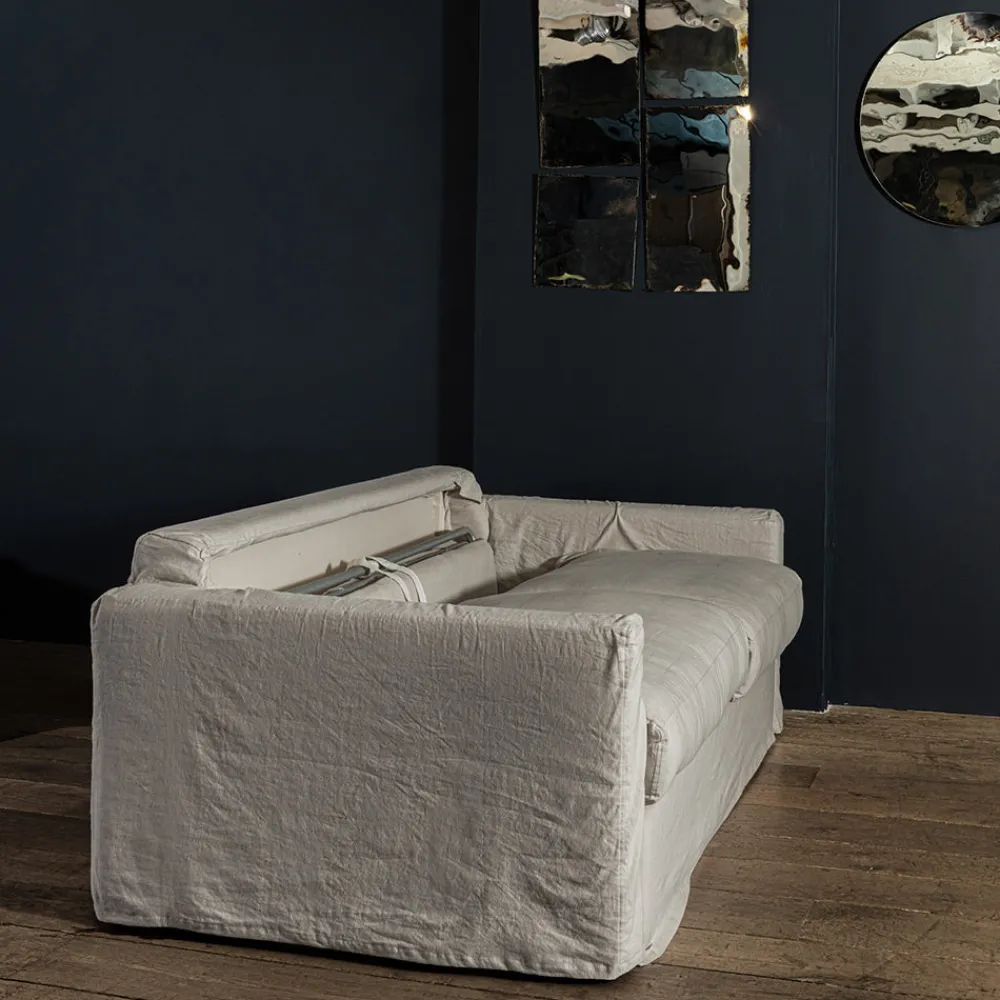 MERCI Canapé convertible 3 places - Gris Digoin -