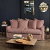 MERCI Canapé convertible 3 places - Rose Argile -