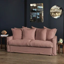 MERCI Canapé convertible 3 places - Rose Argile -
