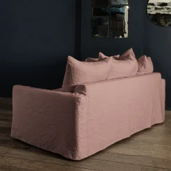 MERCI Canapé convertible 3 places - Rose Argile -