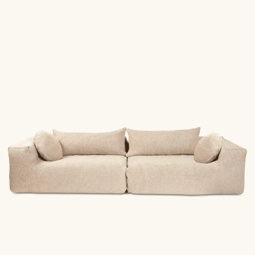 2959 BED AND PHILOSOPHY Canapé Slow Family 4 places - Trame Flax - Bed&Philosophy