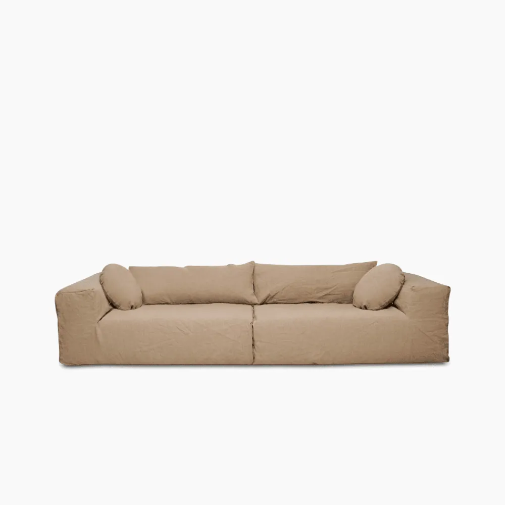 2959 BED AND PHILOSOPHY Canapé Slow Family 4 places - Lin Naturel - Bed&Philosophy