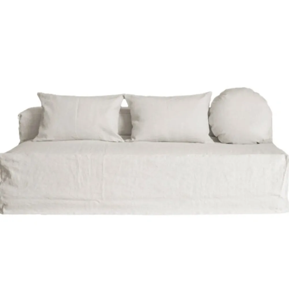 2959 BED AND PHILOSOPHY Canapé Urban Convertible 3 places - Blanc Craie - Bed&Philosophy