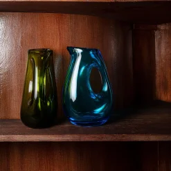 216 POLS POTTEN Carafe en verre soufflé - Olive