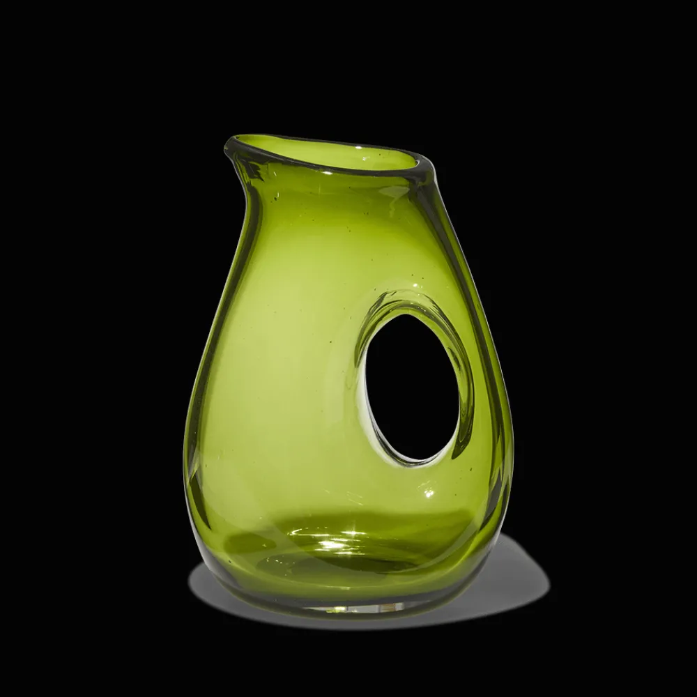 216 POLS POTTEN Carafe en verre soufflé - Olive