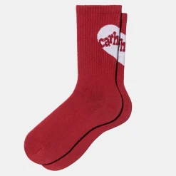 Women Carhartt WIP - Chaussettes Amour - Rouge