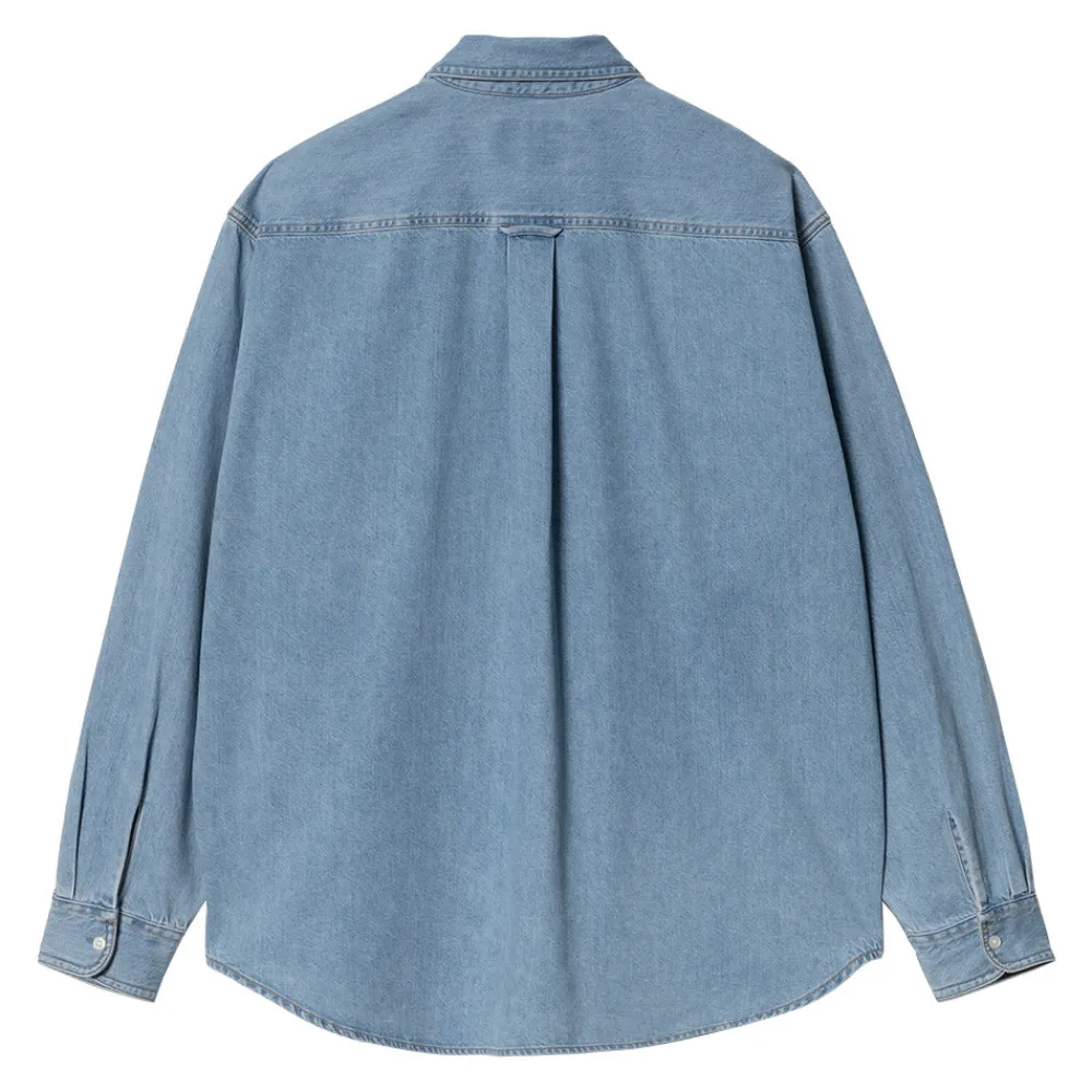 CARHARTT WIP - Chemise Lucas - Blue Bleached