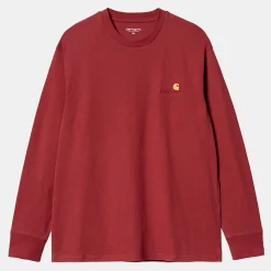 Carhartt WIP - T-Shirt American Script - Rouge