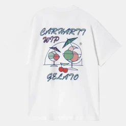 Carhartt WIP - T-Shirt Gelato - Blanc