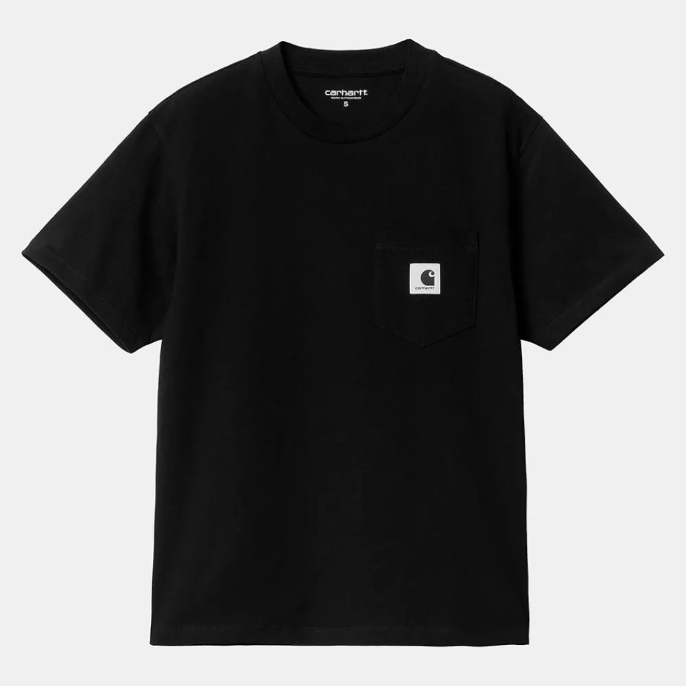 Women Carhartt WIP - T-Shirt Pocket - Noir