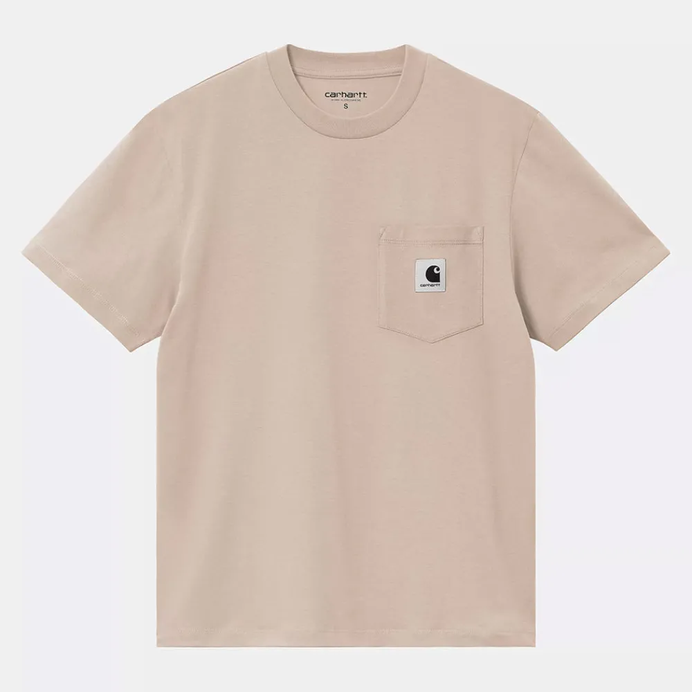 Women Carhartt WIP - T-Shirt Pocket - Fleur de sel