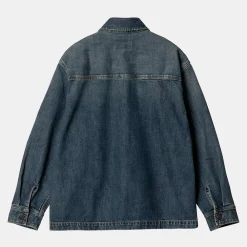 Women Carhartt WIP - Veste Chemise W' Lovilia - Bleu