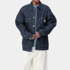 Women Carhartt Wip - Veste OG Chore - Bleu