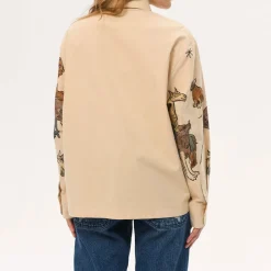 CARNE BOLLENTE - Chemise Moonlight Fauna - Beige