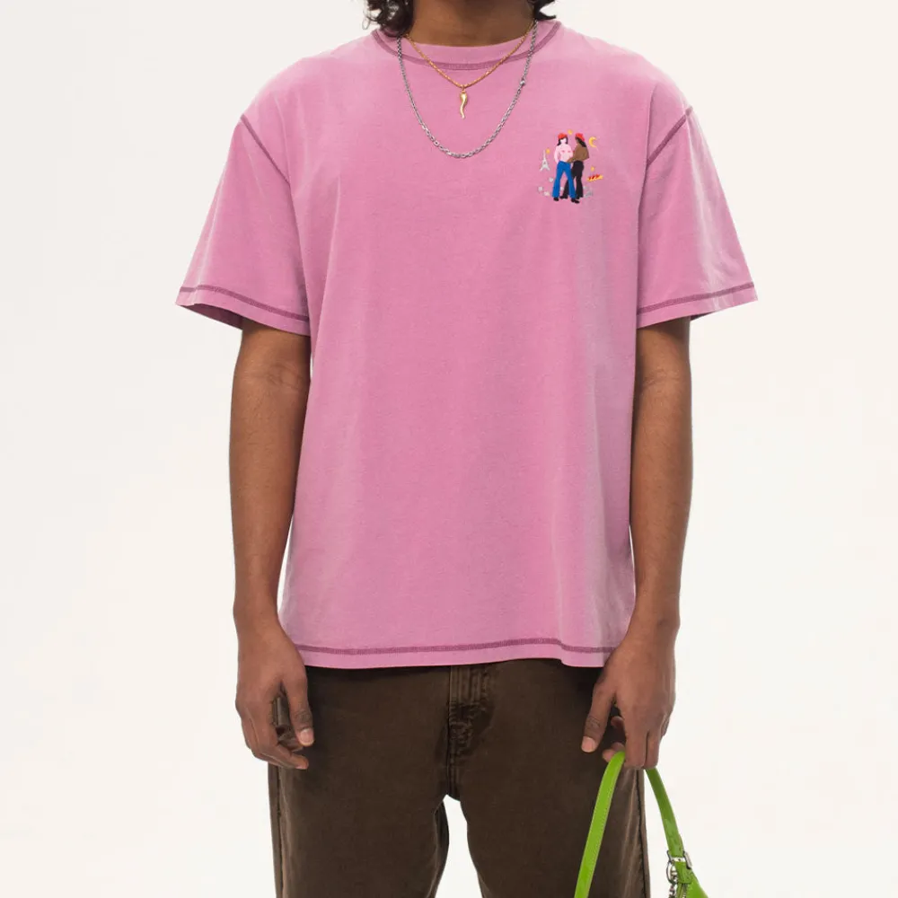 CARNE BOLLENTE - T-Shirt Chic Cheek in Paris - Rose