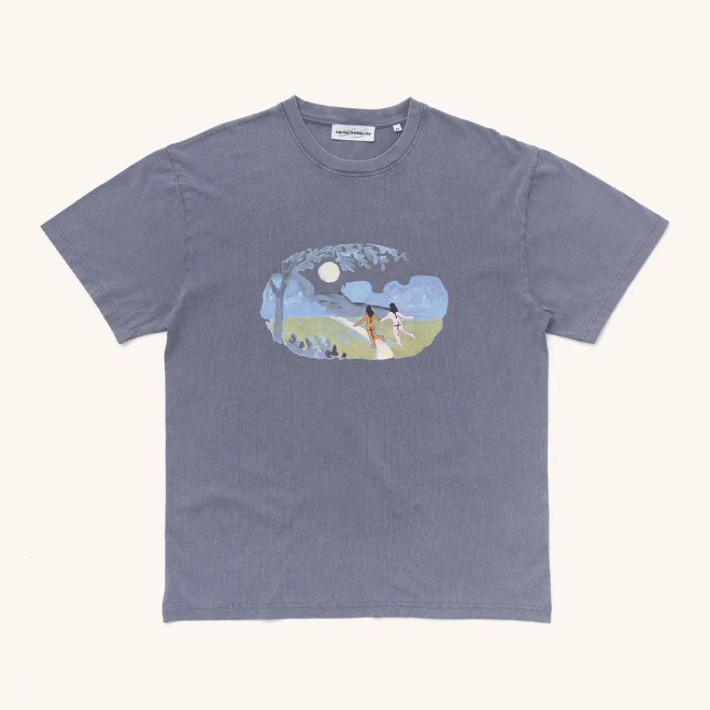 CARNE BOLLENTE - T-Shirt Lunar Lovers Lane - Lavande