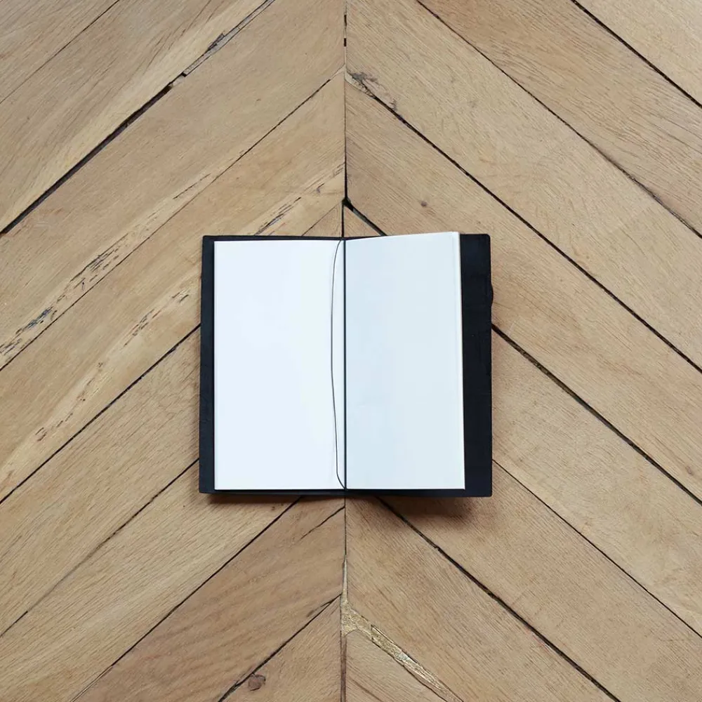 426 DESIGNPHIL Carnet de voyage en cuir - Noir