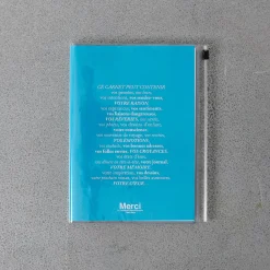 960 MARKS KAMOI Carnet Merci - Bleu canard