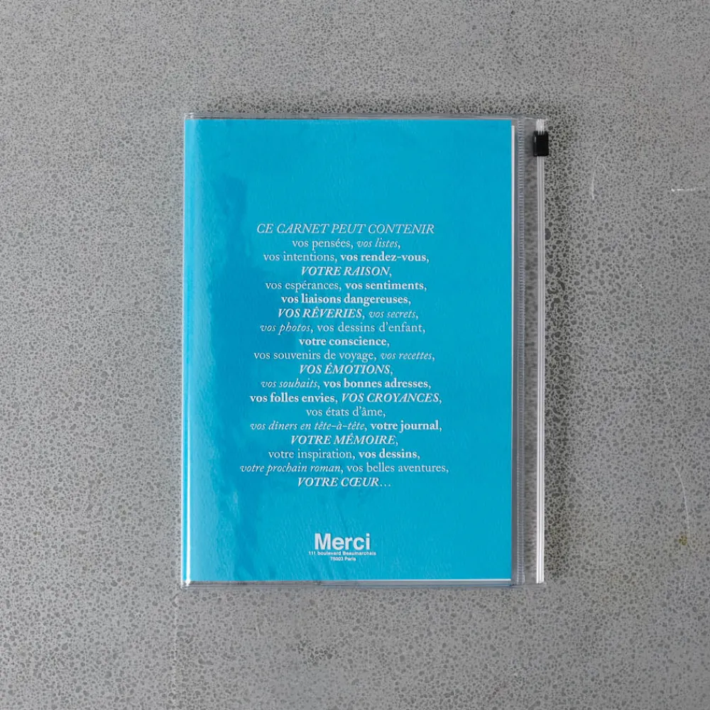 960 MARKS KAMOI Carnet Merci - Bleu canard