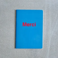 2962 BRANDBOOK Carnet Merci - Bleu Marin et Rouge