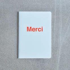 2962 BRANDBOOK Carnet Merci - Bleu Zénith et Corail