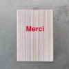 2962 BRANDBOOK Carnet Merci - Rayures Jaune Asahi