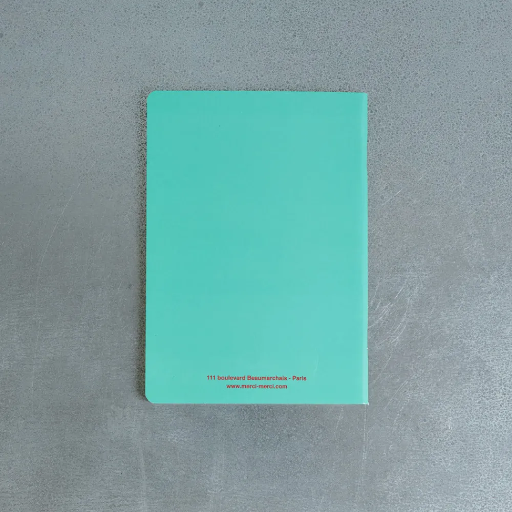 2962 BRANDBOOK Carnet Merci - Turquoise et Rouge