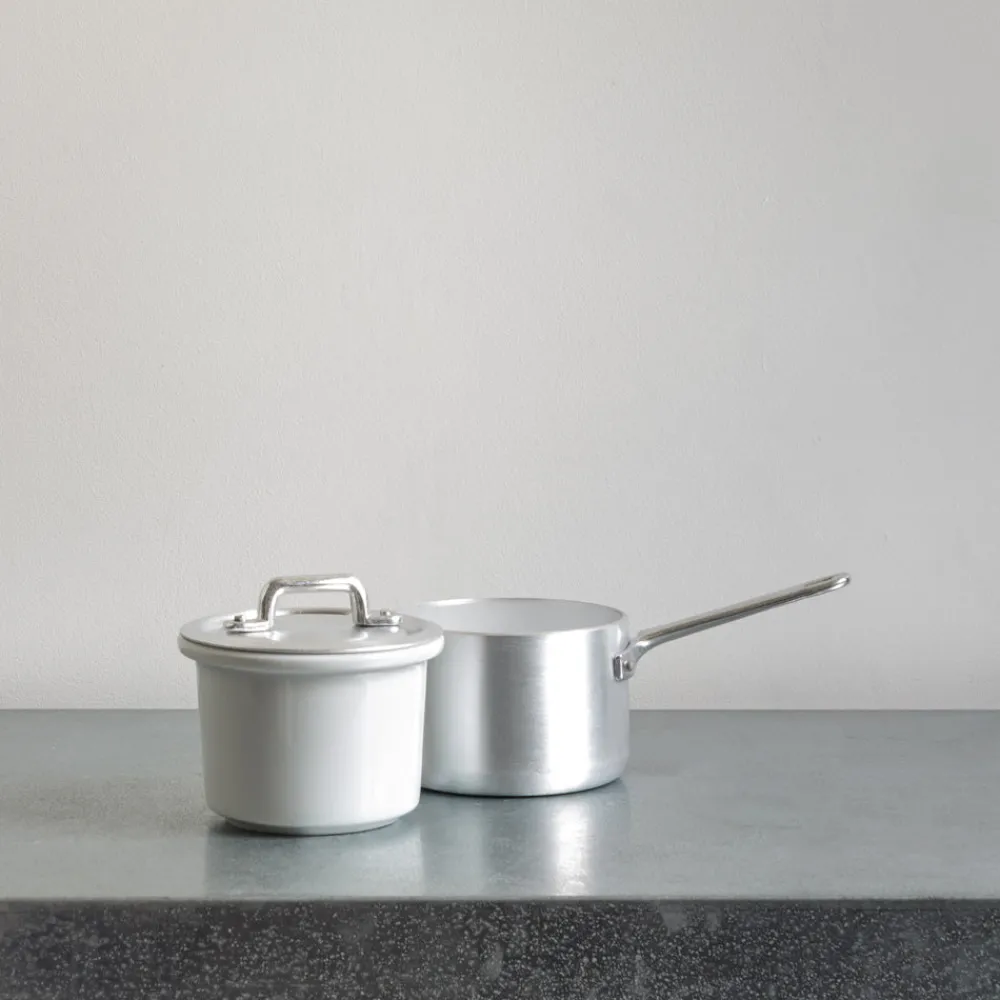 1771 ITALO OTTINETTI Casserole haute et couvercle en aluminium