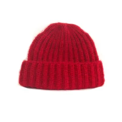 Women Cableami câbleami - Bonnet Mohair - Rouge