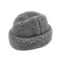 Women câbleami - Chapeau en sherpa - Gris