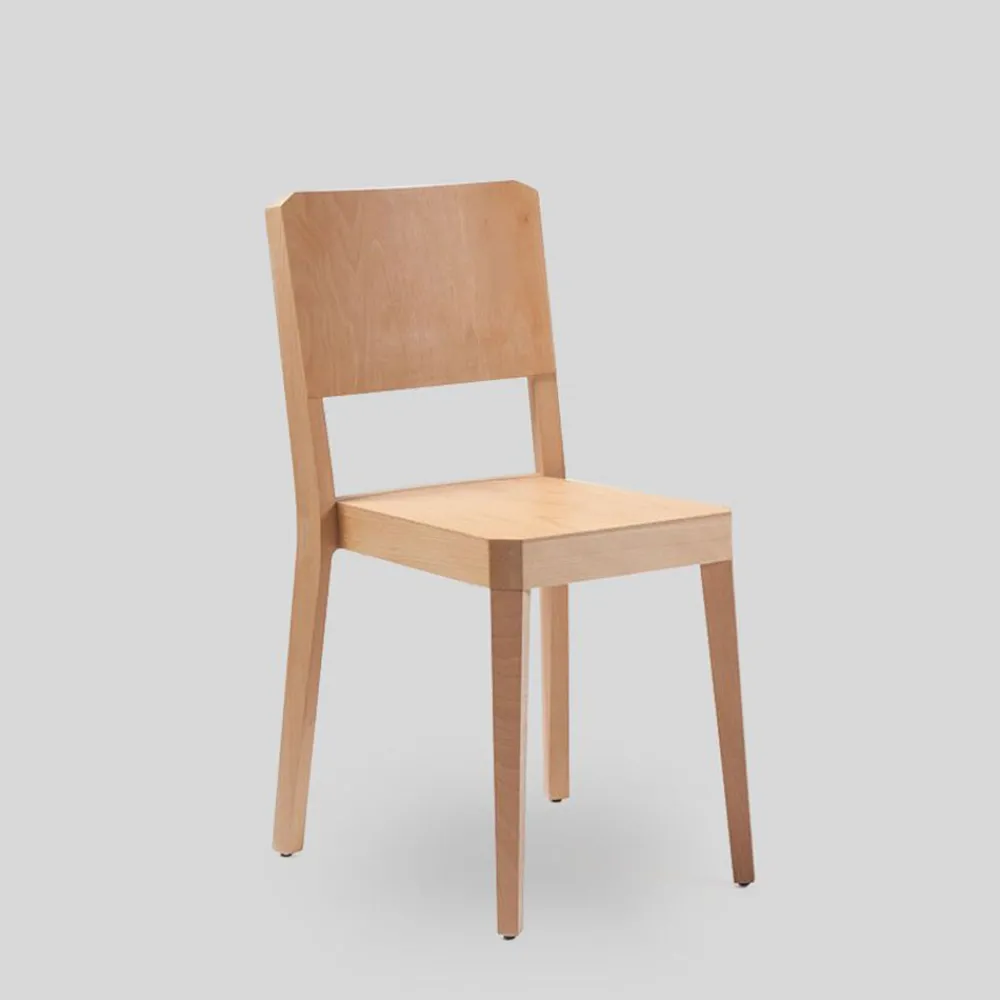 2130 LIVONI Chaise années 30 - Naturel