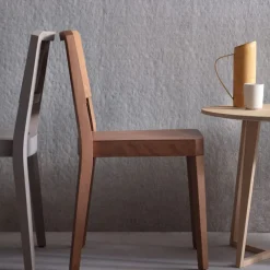 2130 LIVONI Chaise années 30 - Naturel