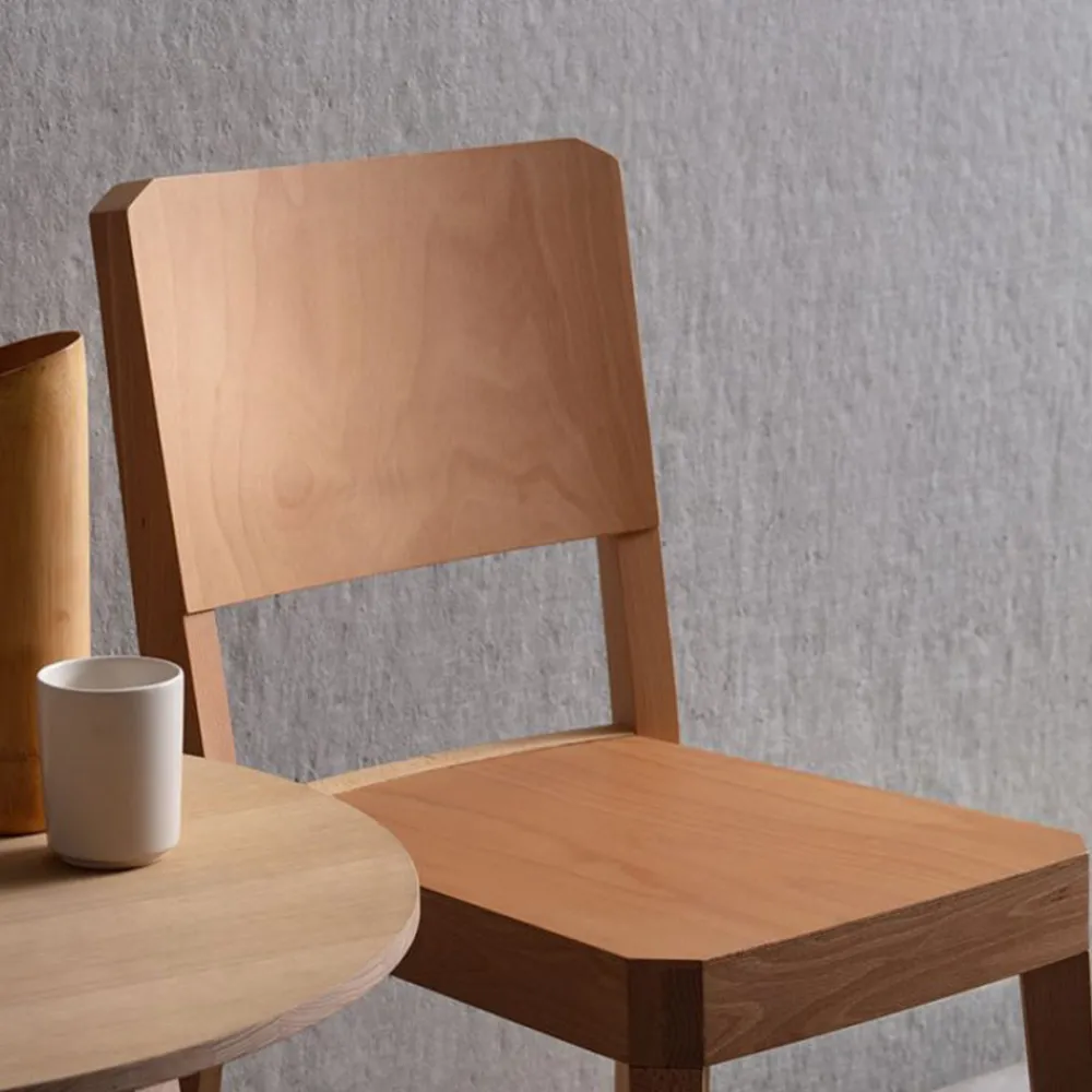 2130 LIVONI Chaise années 30 - Naturel