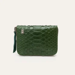 Women Claris Virot - Portefeuille Mini Bob Pyhton - Vert