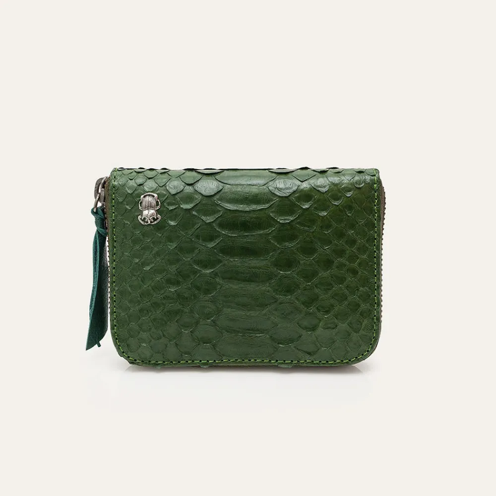 Women Claris Virot - Portefeuille Mini Bob Pyhton - Vert