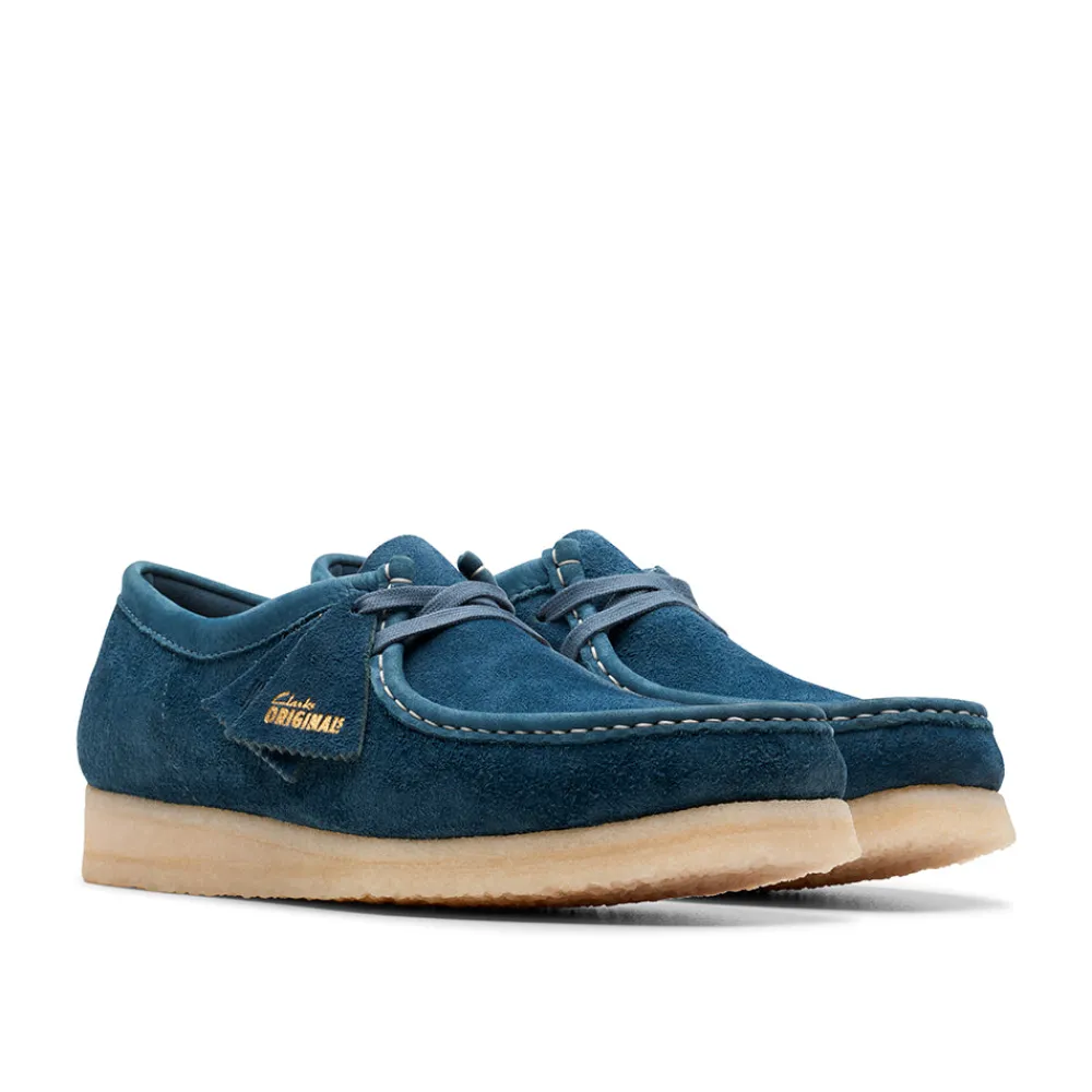 Clarks - Wallabee - Bleu