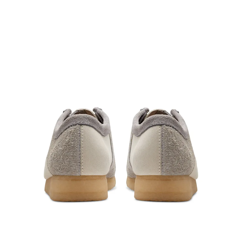 Clarks - Wallabee - Gris/Blanc