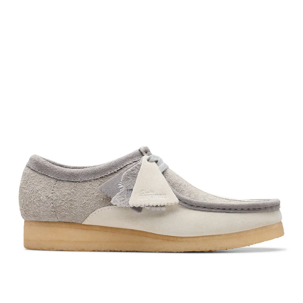 Clarks - Wallabee - Gris/Blanc