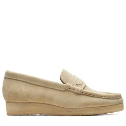 Women Clarks - Wallabee Loafer - Maple Suede