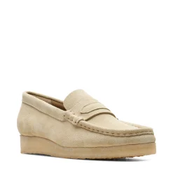 Women Clarks - Wallabee Loafer - Maple Suede