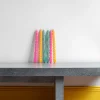 208 HAY Coffret de six Bougies Long Mix - Vert, Jaune, Rose