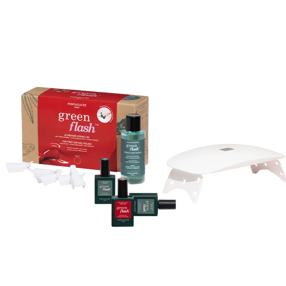 546 MANUCURIST Coffret Green Flash Poppy Red 24W - Manucurist