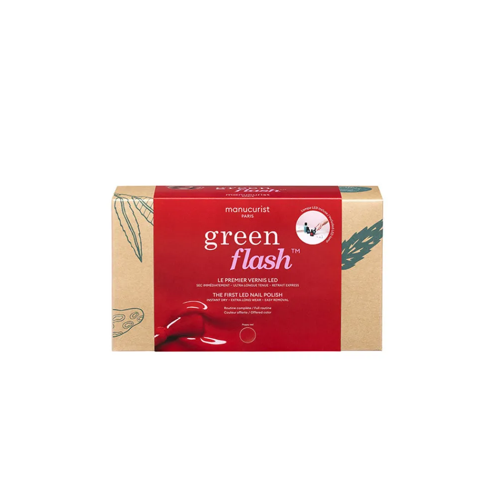 546 MANUCURIST Coffret Green Flash Poppy Red 24W - Manucurist
