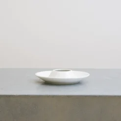 2168 HAKUSAN TOHKI Coquetier porcelaine - Blanc