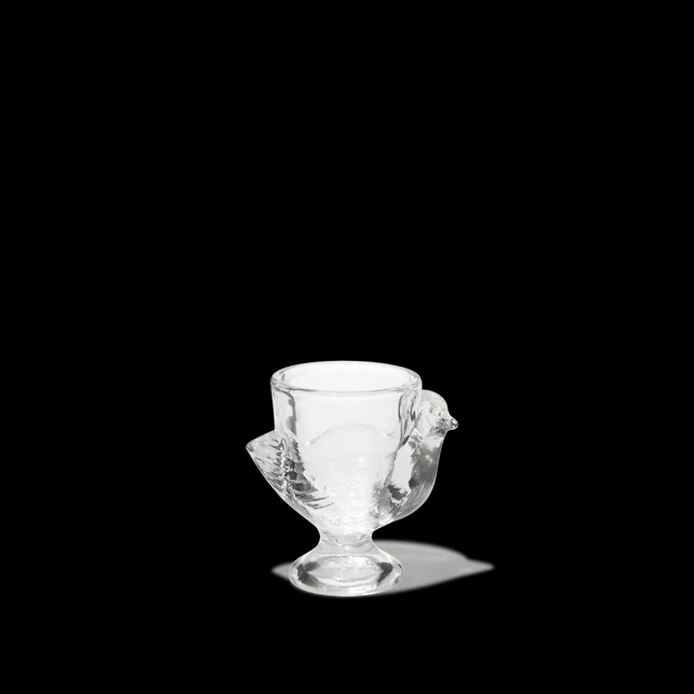 2926 ARC DIGITAL Coquetier poule en verre pressé